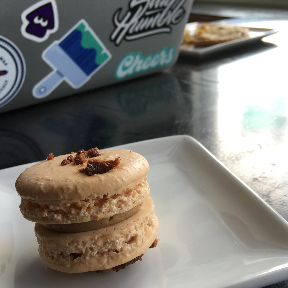 Maple bacon macaron!